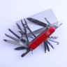 Перочинный нож Victorinox Swiss Champ 1.6795.T — прозрачный красный
